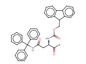Fmoc-D-Asn(Trt)-Wang <span class='lighter'>resin</span>