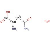 L-<span class='lighter'>ASPARAGINE</span>-13C4 <span class='lighter'>MONOHYDRATE</span>