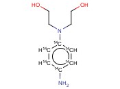 N,N-BIS(2-HYDROXYETHYL)-<span class='lighter'>P-PHENYLENEDIAMINE</span>, [RING-14C(U)]-