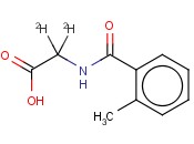 N-邻甲苯酸<span class='lighter'>甘氨酸</span>-D2氘代内标