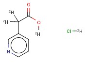 3-<span class='lighter'>吡啶</span>乙<span class='lighter'>酸盐酸盐</span>-D2氘代内标