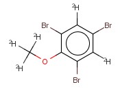 2,4,6-三溴<span class='lighter'>苯甲醚</span>-D5氘代内标