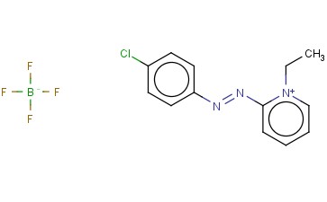 2-((P-CHLOROPHENYL)<span class='lighter'>AZO</span>)-1-ETHYLPYRIDINIUMTETRAFLUOROBORATE