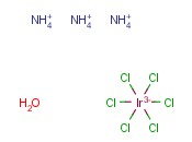 水合<span class='lighter'>氯</span>铱<span class='lighter'>酸</span>铵