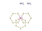 三(五硫羟基)<span class='lighter'>铂</span>(IV)<span class='lighter'>酸</span>铵