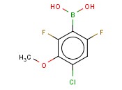 4-CHLORO-2,6-DIFLUORO-3-<span class='lighter'>METHOXYPHENYLBORONIC</span> ACID
