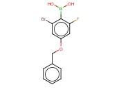 4-BENZYLOXY-2-BROMO-6-<span class='lighter'>FLUOROPHENYLBORONIC</span> ACID