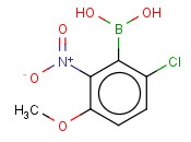 6-CHLORO-3-METHOXY-2-<span class='lighter'>NITROPHENYLBORONIC</span> ACID