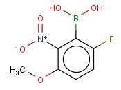 6-FLUORO-3-METHOXY-2-<span class='lighter'>NITROPHENYLBORONIC</span> ACID