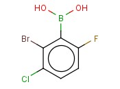 2-BROMO-3-CHLORO-6-<span class='lighter'>FLUOROPHENYLBORONIC</span> ACID