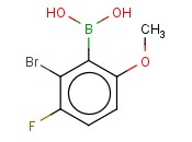 6-BROMO-5-FLUORO-2-<span class='lighter'>METHOXYPHENYLBORONIC</span> ACID