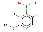 2,6-DIBROMO-3-<span class='lighter'>METHOXYPHENYLBORONIC</span> ACID