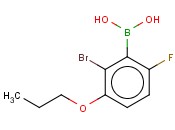 2-BROMO-6-FLUORO-3-<span class='lighter'>PROPOXYPHENYLBORONIC</span> ACID