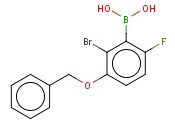 3-(BENZYLOXY)-2-BROMO-6-<span class='lighter'>FLUOROPHENYLBORONIC</span> ACID