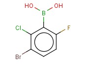 3-BROMO-2-CHLORO-6-<span class='lighter'>FLUOROPHENYLBORONIC</span> ACID