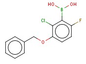 2-CHLORO-3-BENZYLOXY-6-<span class='lighter'>FLUOROPHENYLBORONIC</span> ACID