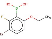 3-BROMO-6-ETHOXY-2-<span class='lighter'>FLUOROPHENYLBORONIC</span> ACID