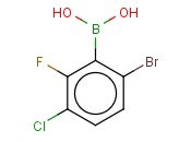 BROMO-3-CHLORO-2-<span class='lighter'>FLUOROPHENYLBORONIC</span> ACID