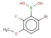 6-BROMO-2-FLUORO-3-<span class='lighter'>METHOXYPHENYLBORONIC</span> ACID