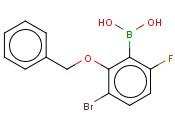 2-(BENZYLOXY)-3-BROMO-6-<span class='lighter'>FLUOROPHENYLBORONIC</span> ACID