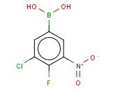 3-CHLORO-4-FLUORO-5-<span class='lighter'>NITROPHENYLBORONIC</span> ACID