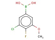 3-CHLORO-4-FLUORO-5-<span class='lighter'>METHOXYPHENYLBORONIC</span> ACID