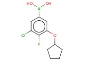 3-CHLORO-5-(CYCLOPENTYLOXY)-4-<span class='lighter'>FLUOROPHENYLBORONIC</span> ACID