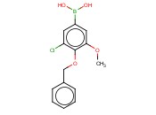 4-(BENZYLOXY)-3-CHLORO-5-<span class='lighter'>METHOXYPHENYLBORONIC</span> ACID