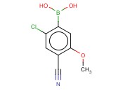 2-CHLORO-4-CYANO-5-<span class='lighter'>METHOXYPHENYLBORONIC</span> ACID