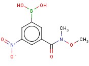 3-[METHOXY(METHYL)CARBAMOYL]-5-<span class='lighter'>NITROPHENYLBORONIC</span> ACID