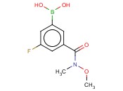 3-(N,O-DIMETHYLHYDROXYLAMINOCARBONYL)-5-<span class='lighter'>FLUOROPHENYLBORONIC</span> ACID