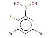 3,5-DIBROMO-2-<span class='lighter'>FLUOROPHENYLBORONIC</span> ACID