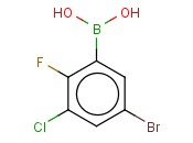 5-BROMO-3-CHLORO-2-<span class='lighter'>FLUOROPHENYLBORONIC</span> ACID
