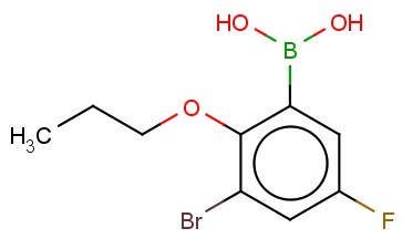3-BROMO-5-FLUORO-2-<span class='lighter'>PROPOXYPHENYLBORONIC</span> ACID