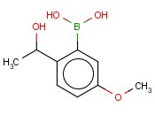 2-(1-HYDROXYETHYL)-5-<span class='lighter'>METHOXYPHENYLBORONIC</span> ACID