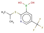 2-<span class='lighter'>异</span><span class='lighter'>丙基</span>硫代-5-三氟甲基吡啶-3-<span class='lighter'>硼酸</span>