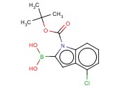 1-TERT-BUTOXYCARBONYL-4-<span class='lighter'>CHLOROINDOLE</span>-2-BORONIC ACID
