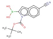 N-叔丁氧羰基-5-<span class='lighter'>氰</span><span class='lighter'>基</span><span class='lighter'>吲哚</span>-2-硼酸