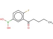 3-BUTYLCARBONYL-4-<span class='lighter'>FLUOROPHENYLBORONIC</span> ACID