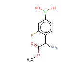 4-[(1S)-1-AMINO-2-METHOXY-2-OXOETHYL]-3-<span class='lighter'>FLUOROPHENYLBORONIC</span> ACID
