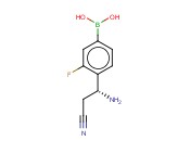 4-[(1R)-1-AMINO-2-CYANOETHYL]-3-<span class='lighter'>FLUOROPHENYLBORONIC</span> ACID