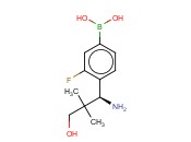 4-[(1S)-1-AMINO-3-HYDROXY-2,2-DIMETHYLPROPYL]-3-<span class='lighter'>FLUOROPHENYLBORONIC</span> ACID