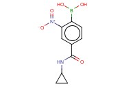 4-(CYCLOPROPYLCARBAMOYL)-<span class='lighter'>2-NITROPHENYLBORONIC</span> ACID