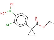2-CHLORO-4-(1-(METHOXYCARBONYL)<span class='lighter'>CYCLOPROPYL</span>)PHENYLBORONIC ACID