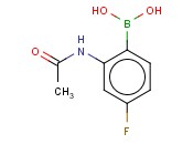 2-ACETAMIDO-4-<span class='lighter'>FLUOROPHENYLBORONIC</span> ACID