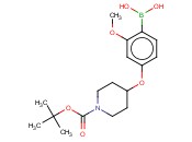 4-(1-BOC-PIPERIDIN-4-YLOXY)-<span class='lighter'>2-METHOXYPHENYLBORONIC</span> ACID