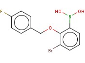 3-<span class='lighter'>溴</span>-2-(4'-氟<span class='lighter'>苄</span>氧基)苯基硼酸