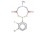 3-BROMO-2-<span class='lighter'>FLUOROPHENYLBORONIC</span> ACID MIDA ESTER