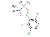6-BROMO-3-CHLORO-2-<span class='lighter'>FLUOROPHENYLBORONIC</span> ACID PINACOL ESTER