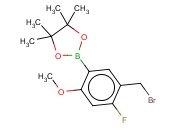 5-BROMOMETHYL-4-FLUORO-2-<span class='lighter'>METHOXYPHENYLBORONIC</span> ACID, PINACOL ESTER